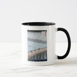 Plötzliche Dusche über Shin-Ohashi Brücke und Tasse