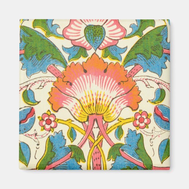 Plötzliche Rose (von William Morris) Magnet (Vorne)