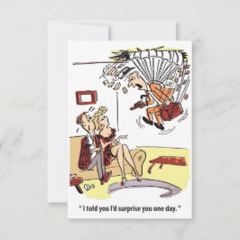 Plötzliche Überraschung, Fallschirmjäger, lustig Save The Date