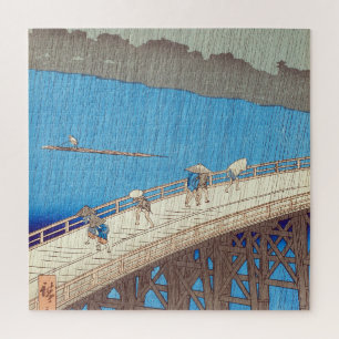 Plötzlicher Regenschauer über der Atake-Brücke, Ut Puzzle