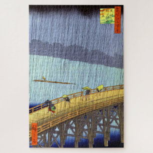 Plötzlicher Regenschauer über Shin-Ohashi Utagawa  Puzzle