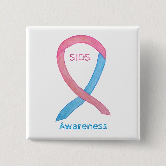 Plötzlicher Säugling Tod (SIDS) Sensibilisierung f Button (Vorderseite)