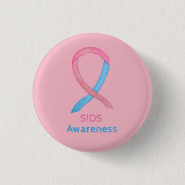 Plötzlicher Säugling Tod (SIDS) Sensibilisierung f Button (Vorderseite)