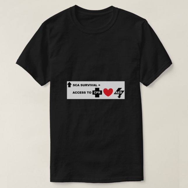 Plötzliches Bewusstsein für Herzstillstand T-Shirt (Design vorne)