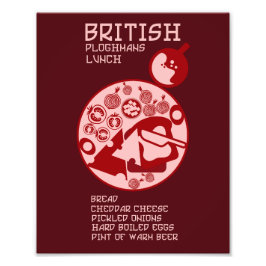 Ploughmans Pub Mittagessen Fotodruck