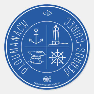 Ploumanach Perros-Guirec Runder Aufkleber