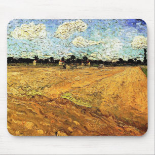 Plowed Field (die Furrows) von Vincent van Gogh Mousepad