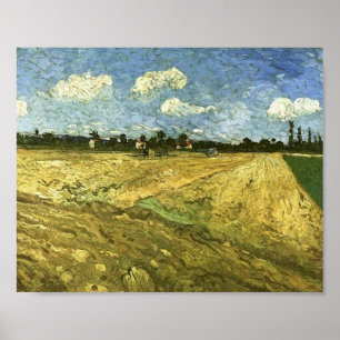 Plowed Field, Van Gogh Fine Art Malerei Poster