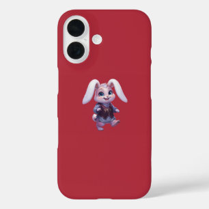 PLP LEPURO - Süßer Krieger-Hasen-König Grafik Stre iPhone 16 Hülle