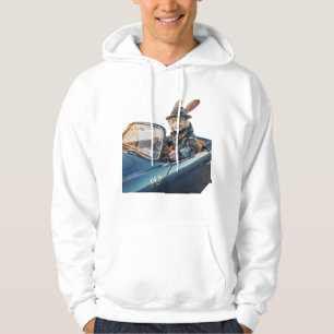 PLP LEPURO - Süßer Krieger-Hasen-König Grafik Stre Hoodie