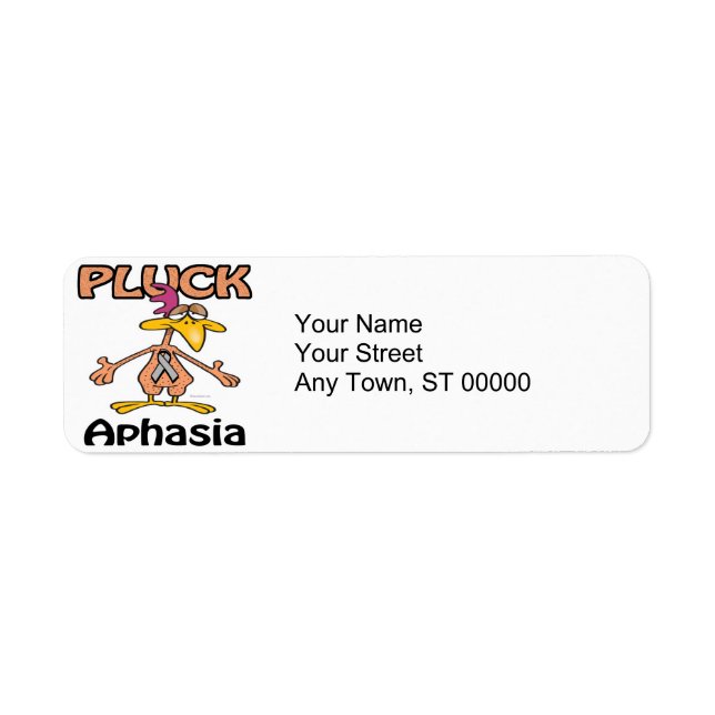 Pluck Aphasia Awareness Design (Vorne)