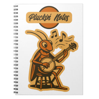 Pluckin' Notes - Banjo Cricket Notebook Notizblock