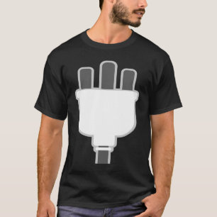 Plug-and-Socket-Halloween-Kostüm T-Shirt