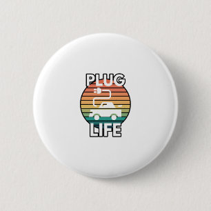 Plug Life Electric Car EV Spaß Button