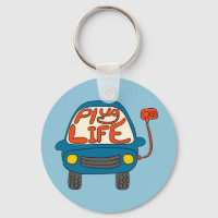 Plug Life Niedlich Blue Electric Car