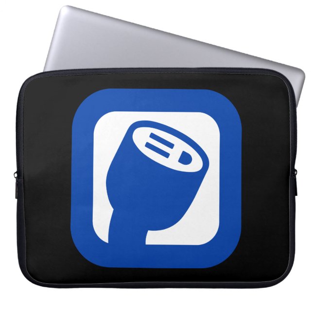 PlugShare Logo-Laptop-Hülse Laptopschutzhülle (Vorderseite)