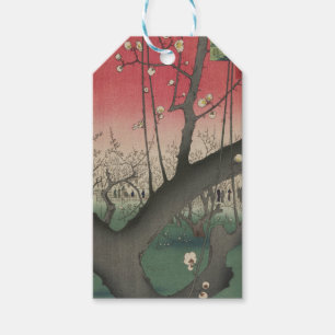 Plum Anwesen Japanisch Edo Woodblock Plum Geschenkanhänger