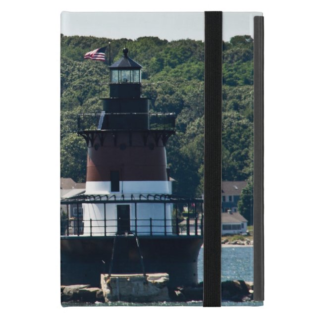 Plum Beach Lighthouse Etui Fürs iPad Mini (Vorderseite Geschlossen)