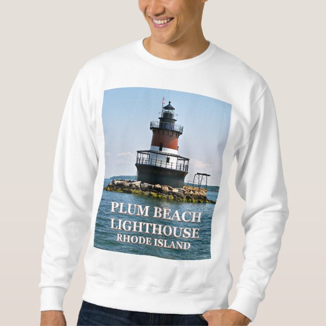 Plum Beach Lighthouse, N. Kingstown, Rhode Island Sweatshirt (Vorderseite)