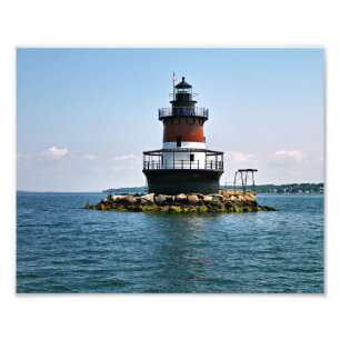 Plum Beach Lighthouse, Rhode Island Foto Print