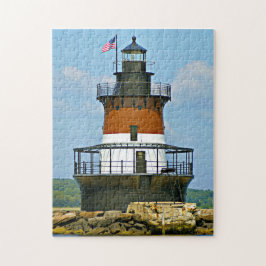 Plum Beach Lighthouse, Rhode Island Jigsaw Puzzle