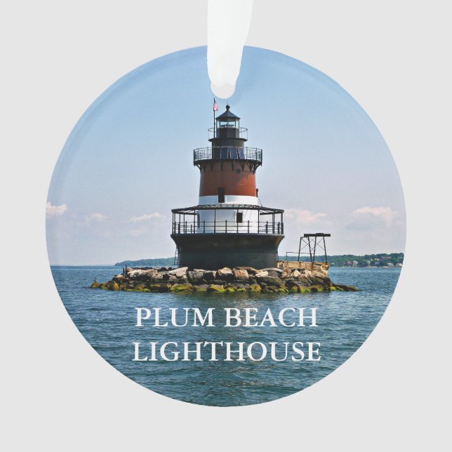 Plum Beach Lighthouse Rhode Island Ornament (Vorderseite)