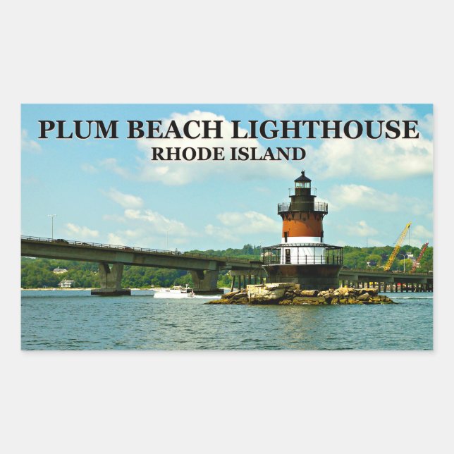 Plum Beach Lighthouse, Rhode Island Stickers (Vorderseite)
