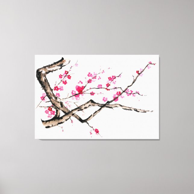 Plum Blossom - eins Leinwanddruck (Vorderseite)