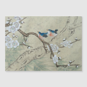 Plum Blossom im Frühling Magnetkarte