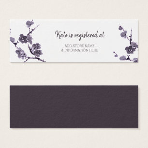 Plum blossom sumie Bridal Registry Beilagen Karten