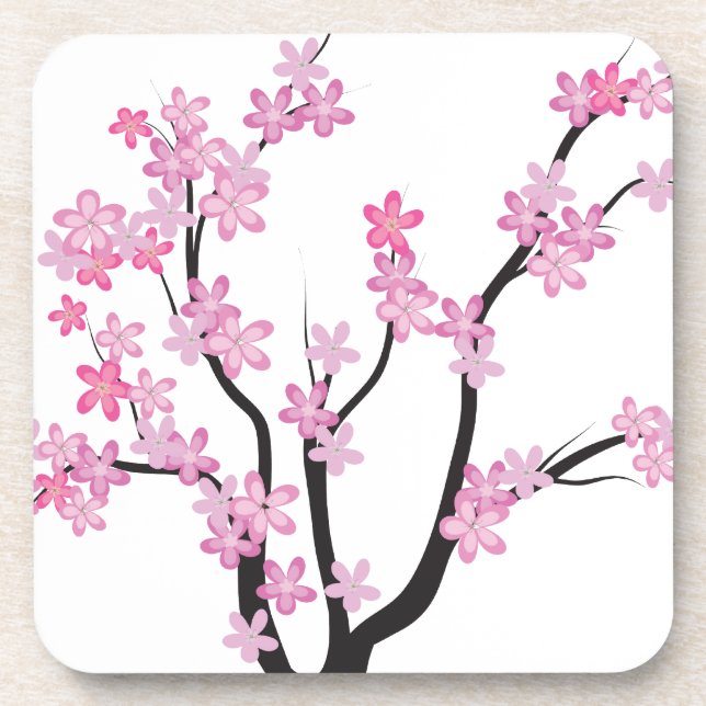 Plum Blossom Tree Untersetzer (Vorderseite)