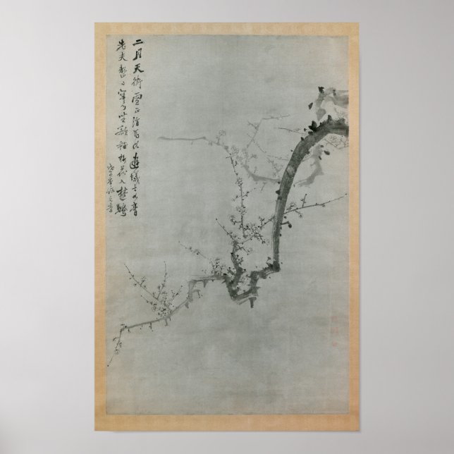 Plum Branch Print von Yi Yu-won Poster (Vorne)