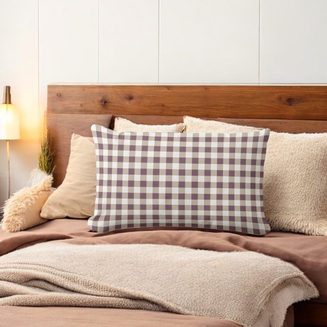 Plum Buffalo Kariert Holiday Lendenkissen (Von Creator hochgeladen)