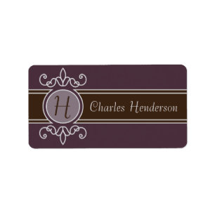 Plum Classic Harvest Property Labels Adressaufkleber