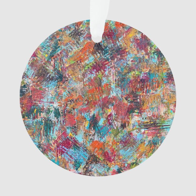 Plum Crazy Akrylic Ornament (Vorderseite)