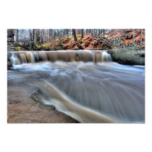 Plum Creek Falls, Olmstead Falls, Ohio Fotodruck