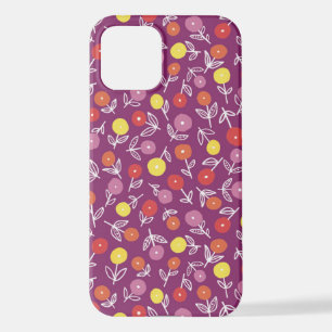 Plum Floral Ditsy iPhone Case 12 Hülle