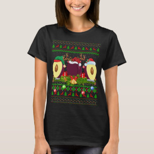 Plum Fruit Lover Xmas Santa Ugly Plum Weihnachten T-Shirt