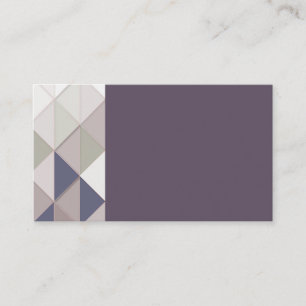 Plum Geometric Diamond Business Cards Visitenkarte