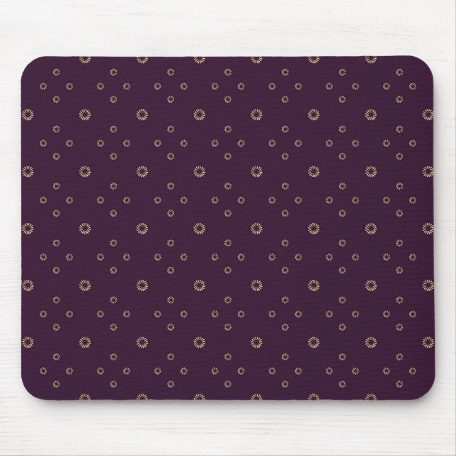 Plum | Golden Zinnia Sun Mousepad (Vorne)
