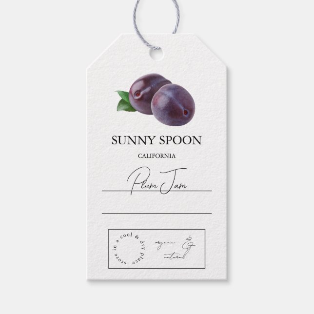 Plum Hang Tag Geschenkanhänger (Vorderseite)