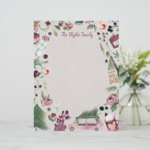 Plum Happy Christmas Letter