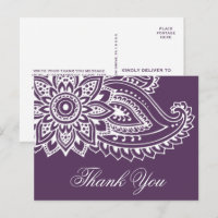 Plum Indian Paisley Vielen Dank