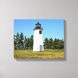 Plum Island Lighthouse, MA Wrapped Canvas Leinwanddruck