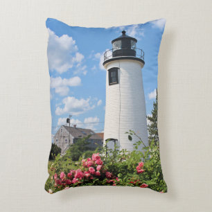 Plum Island Lighthouse Massachusetts Accent Pillow Zierkissen