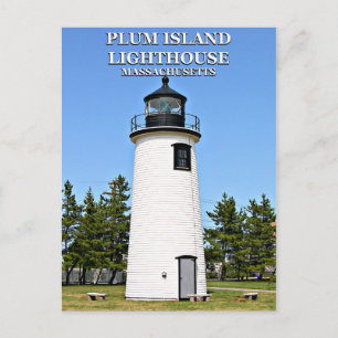 Plum Island Lighthouse, Massachusetts Postkarte