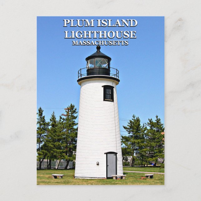 Plum Island Lighthouse, Massachusetts Postkarte (Vorderseite)