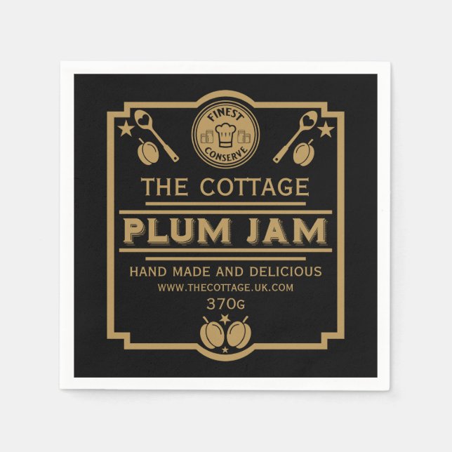 Plum Jam Conserve Maker Serviette (Vorderseite)