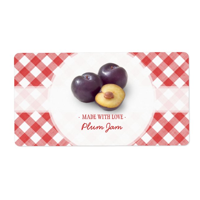 Plum-Jam-Label (Vorne)