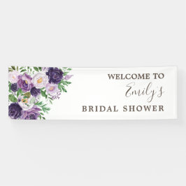Plum Lila Lavender Greenery Brautparty Banner